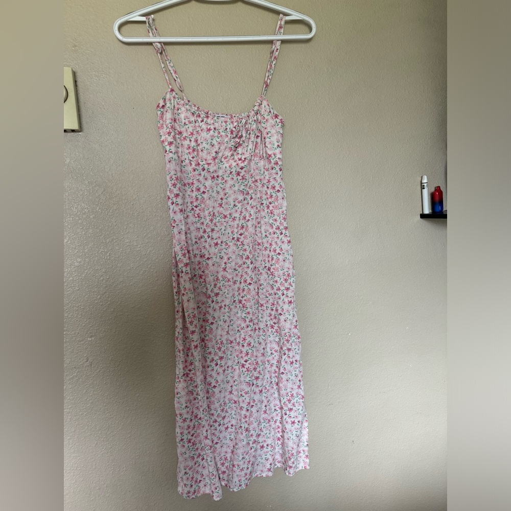 Pink Floral Middie Dress